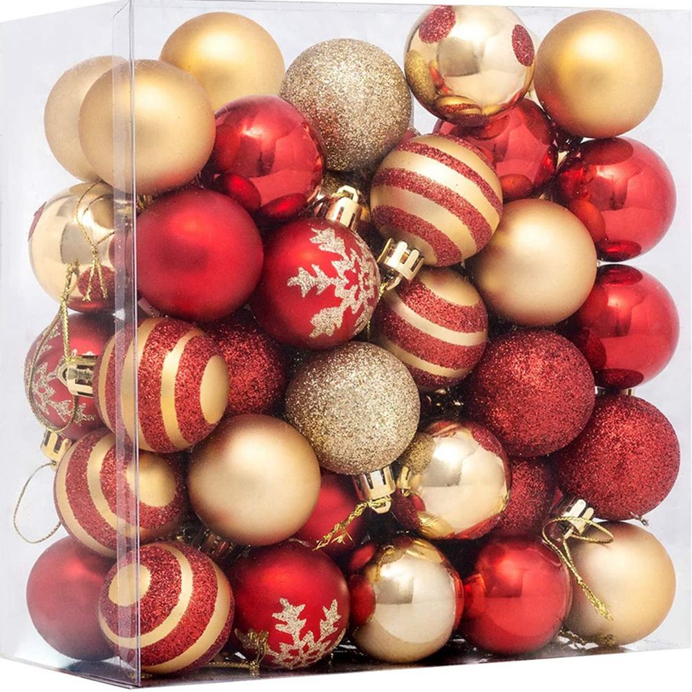 50PCS 4CM Shatterproof Christmas Ball Decorations Christmas Tree Ornaments view 3
