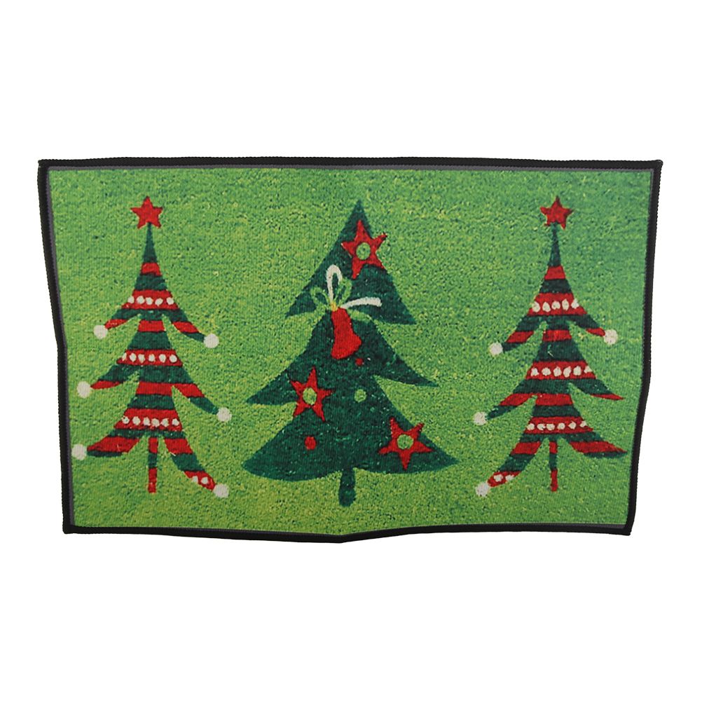 Christmas Doormat Xmas Flannel Floor Mat Merry Christmas Home Entrance Door — image 1
