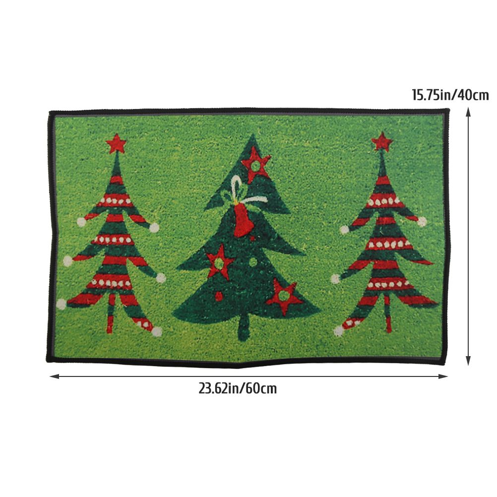 Christmas Doormat Xmas Flannel Floor Mat Merry Christmas Home Entrance Door view 2