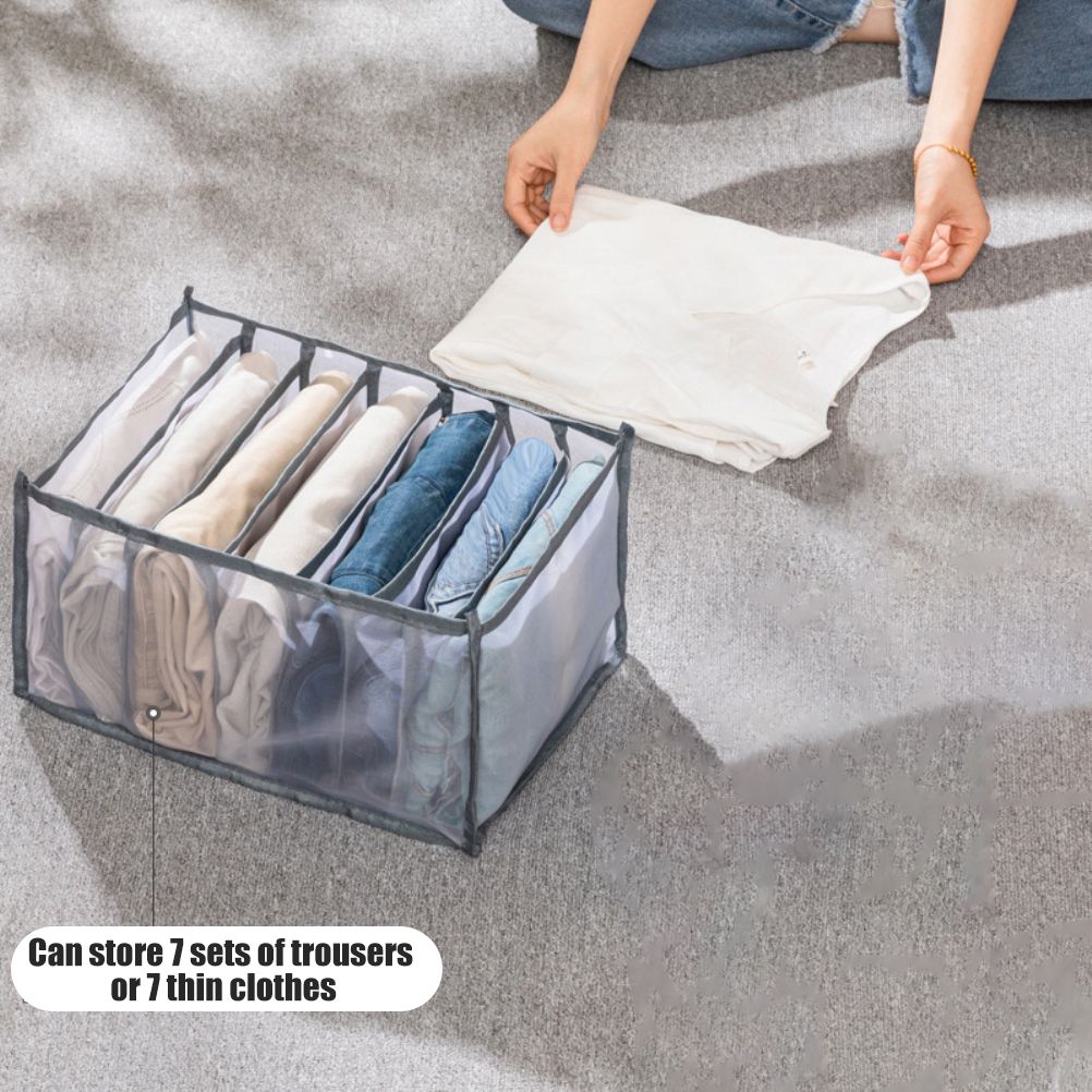 Wardrobe Clothes Organizer Closet Storage Baskets Save Space Clothing Storage view 4