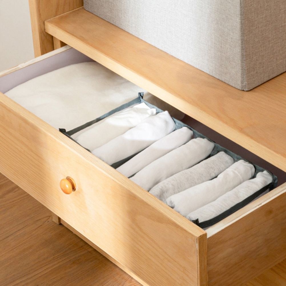 Wardrobe Clothes Organizer Closet Storage Baskets Save Space Clothing Storage view 10