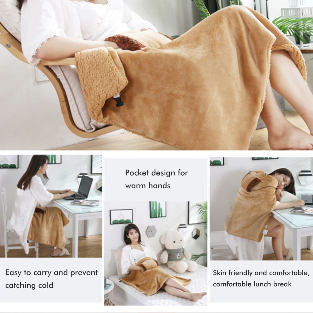 5V USB Heated Blanket Electric Throw Blanket Warm Hand Knee Heating Blanket view 6