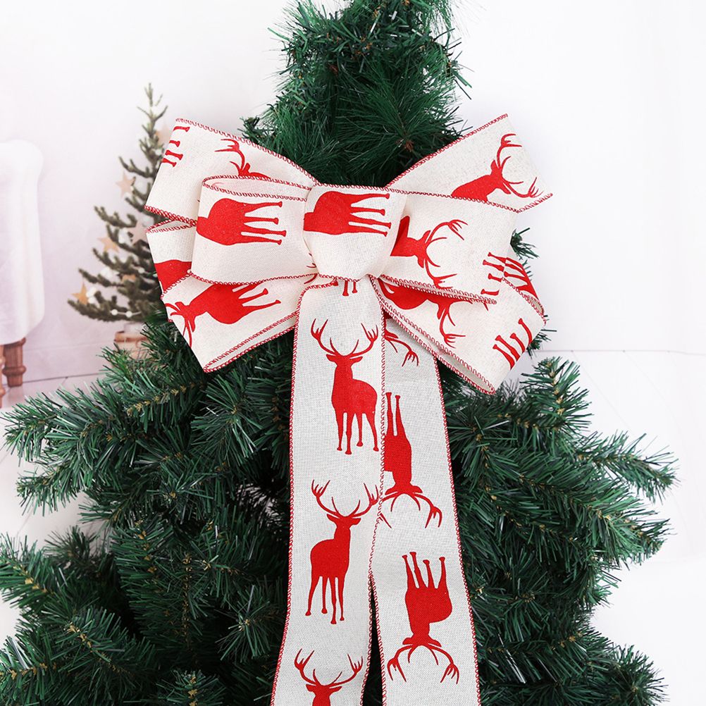 6M Christmas Ribbon Decoration Christmas Tree Twined Elk Ribbon New Year DIY view 5