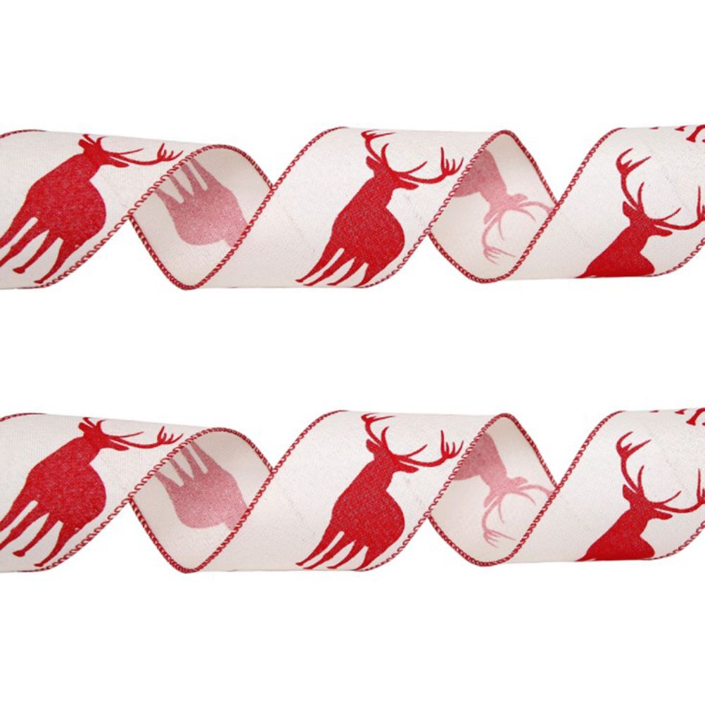 6M Christmas Ribbon Decoration Christmas Tree Twined Elk Ribbon New Year DIY view 7