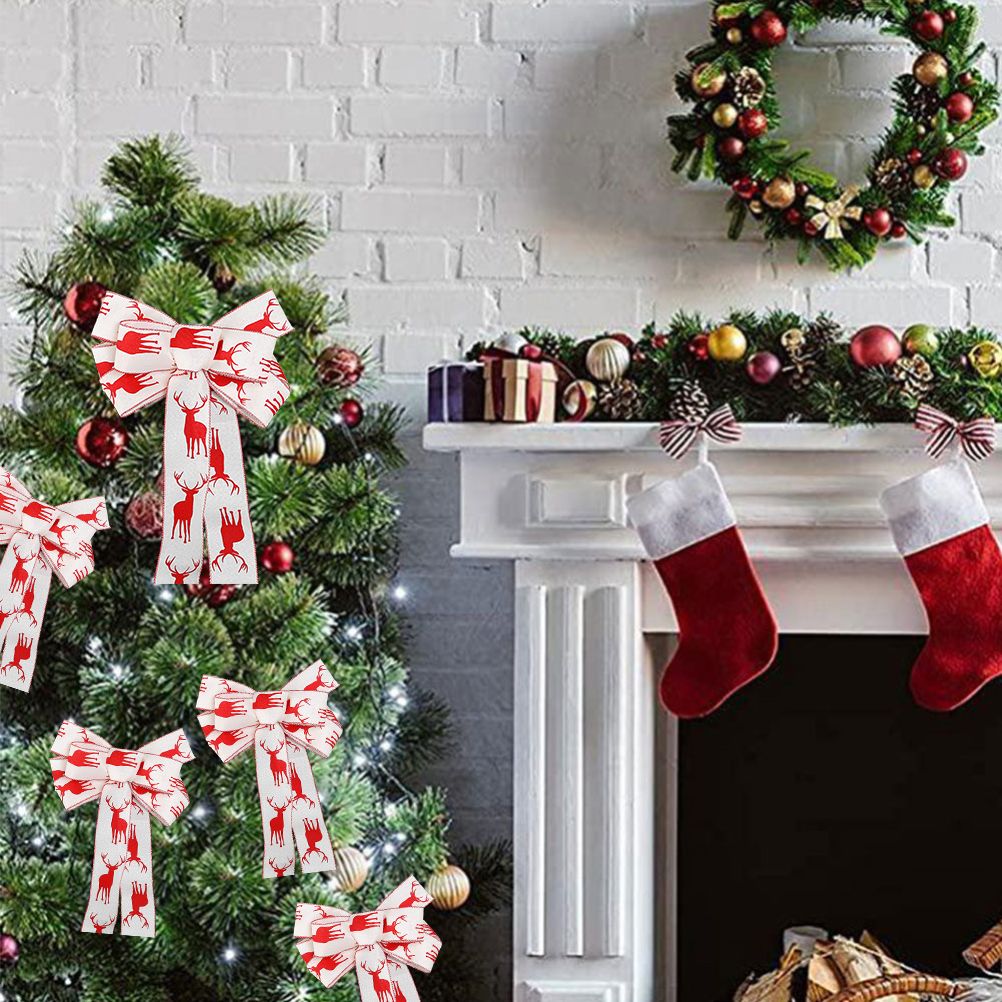 6M Christmas Ribbon Decoration Christmas Tree Twined Elk Ribbon New Year DIY view 9