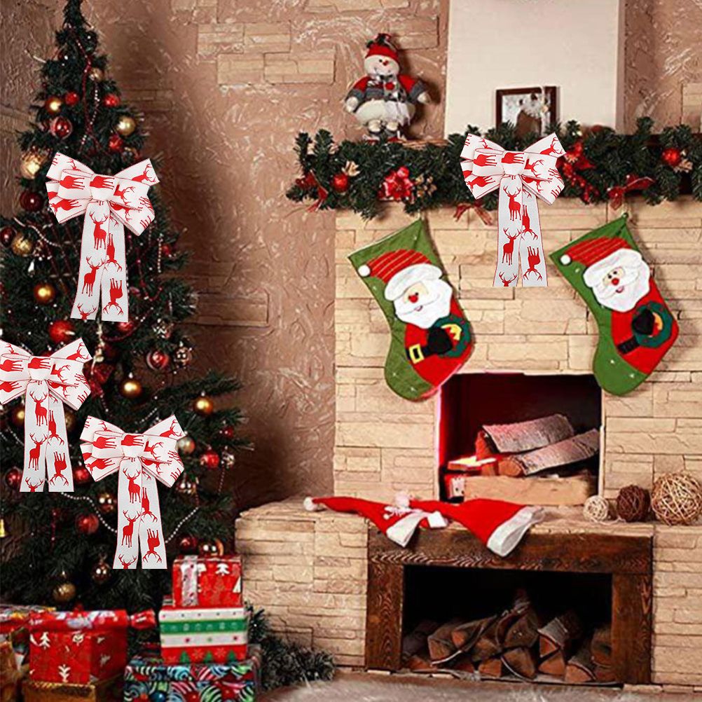 6M Christmas Ribbon Decoration Christmas Tree Twined Elk Ribbon New Year DIY view 11