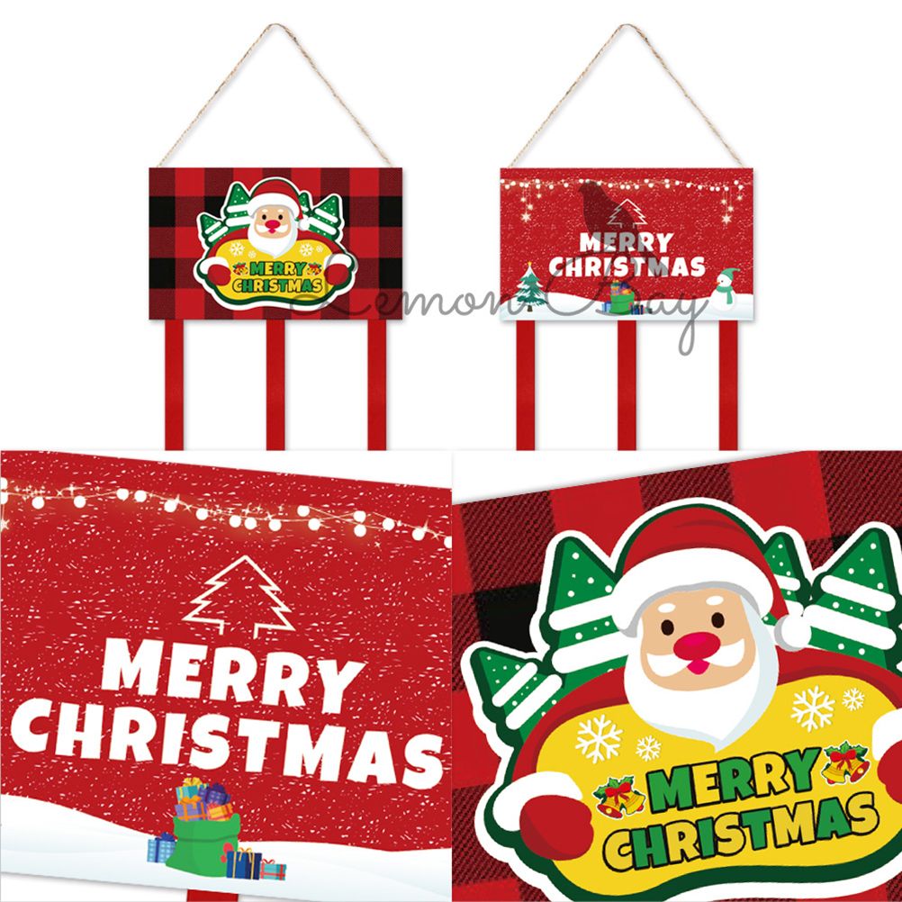 Christmas Card Holder Felt Wall Hanging Picture Holders with 40 Photo Clips view 5