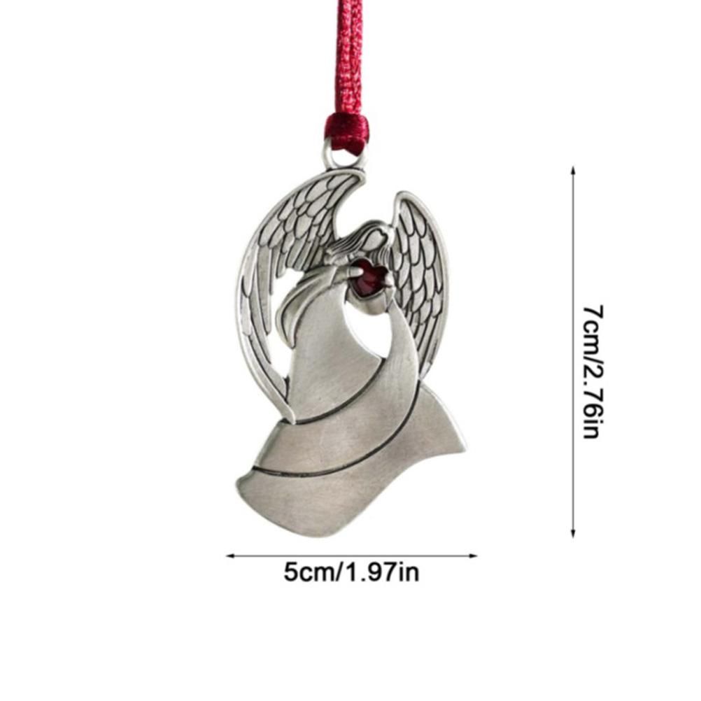Pewter Christmas Tree Metal Pendant DIY Craft Hanging Decoration for Xmas Tree view 2