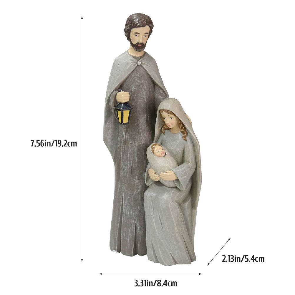 Christmas Nativity Figures Ornaments Resin Craft Traditional Nativity Scene view 2