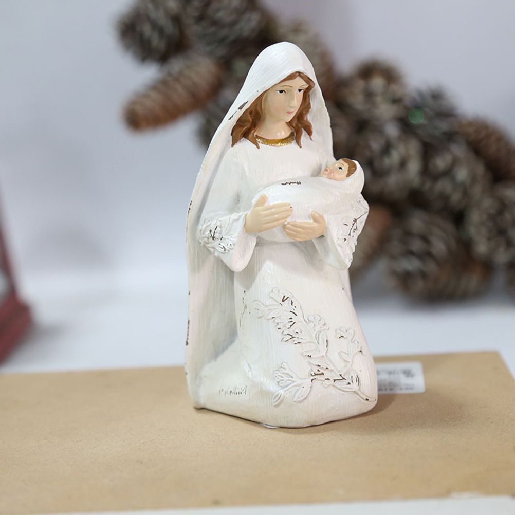 Christmas Nativity Figures Ornaments Resin Craft Traditional Nativity Scene view 5
