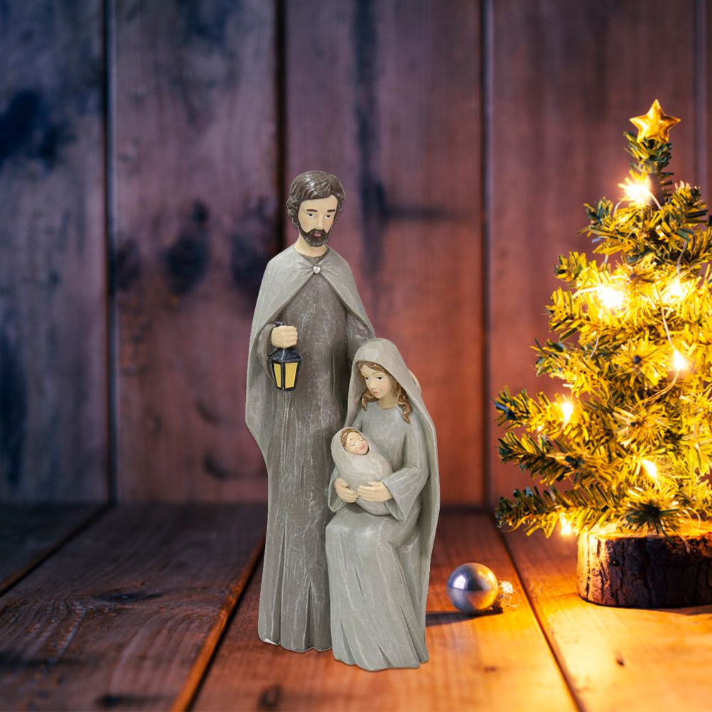 Christmas Nativity Figures Ornaments Resin Craft Traditional Nativity Scene view 9