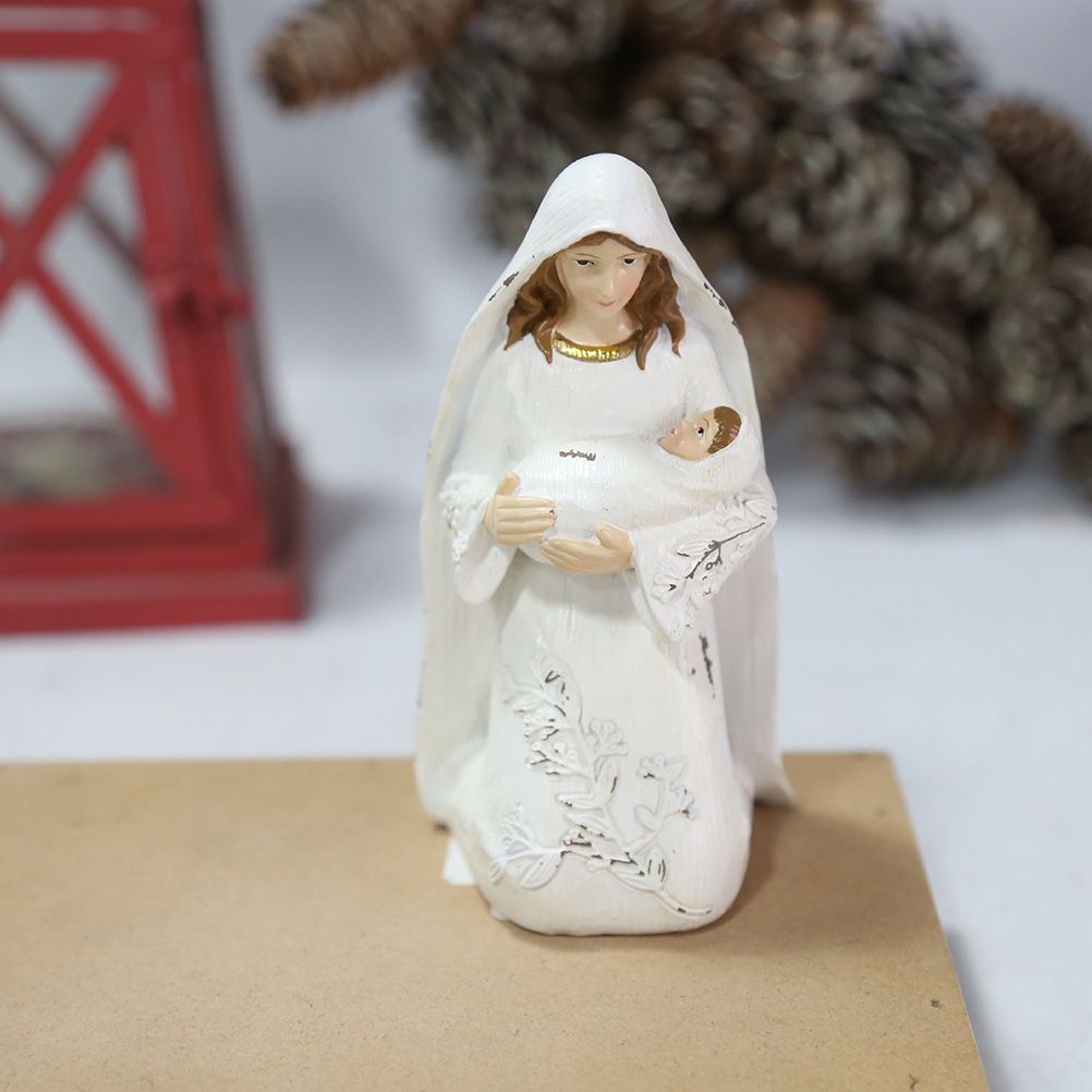 Christmas Nativity Figures Ornaments Resin Craft Traditional Nativity Scene view 13