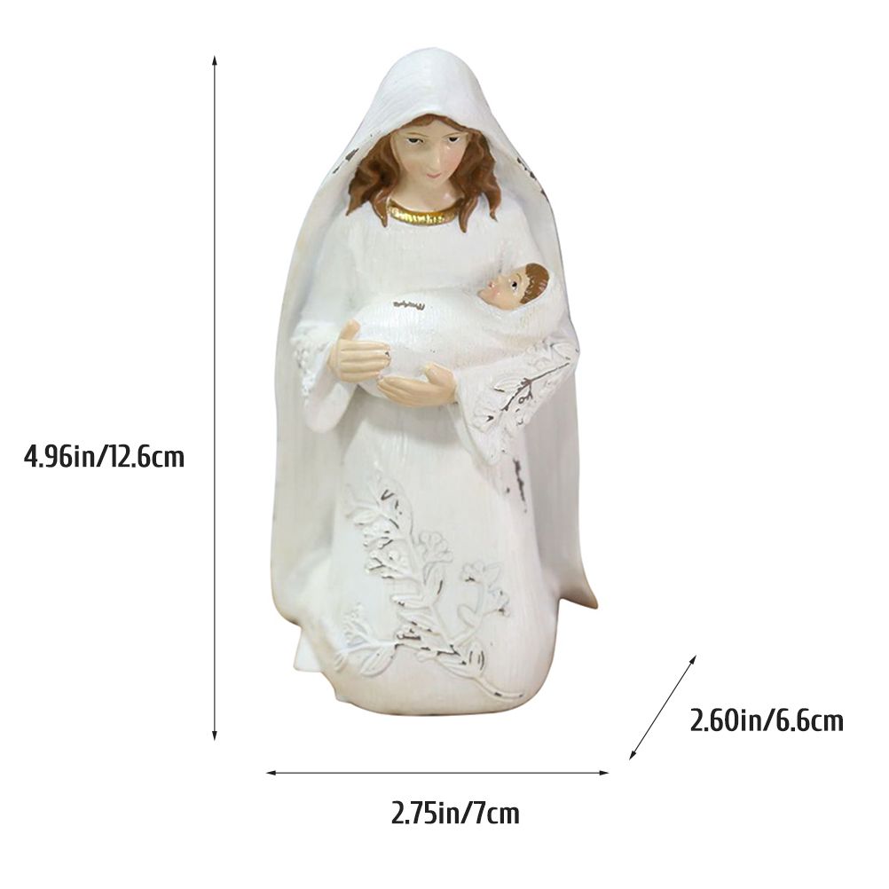 Christmas Nativity Figures Ornaments Resin Craft Traditional Nativity Scene view 2