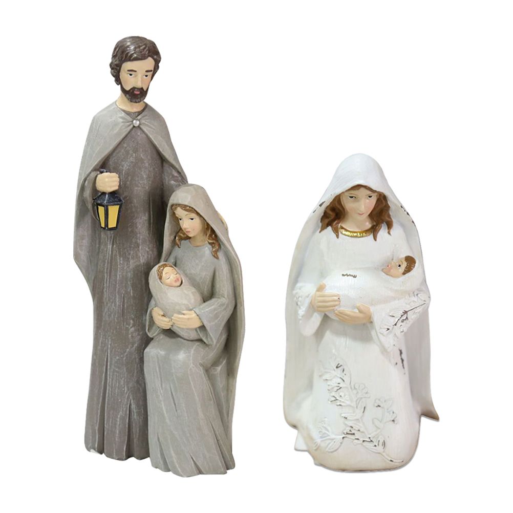 Christmas Nativity Figures Ornaments Resin Craft Traditional Nativity Scene view 3