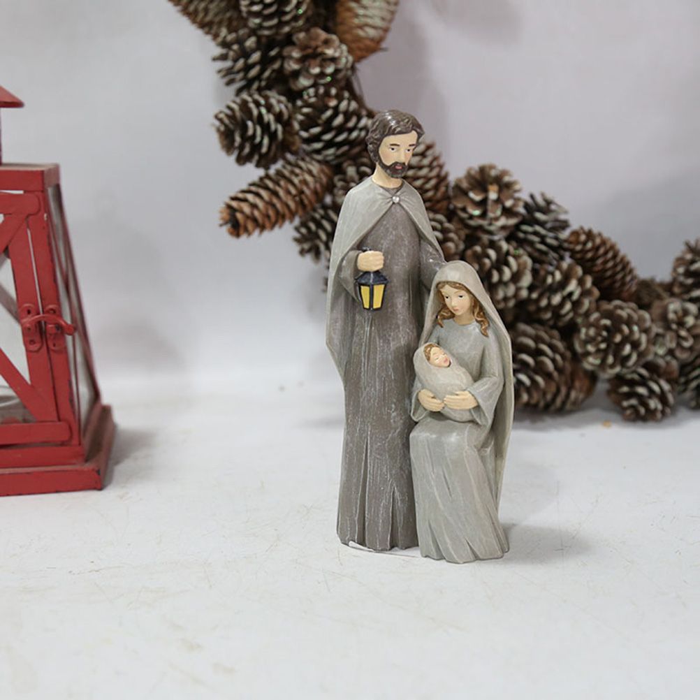 Christmas Nativity Figures Ornaments Resin Craft Traditional Nativity Scene view 6