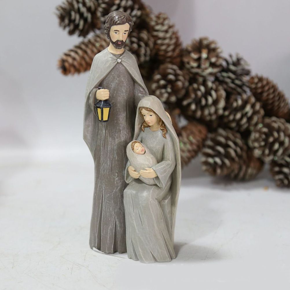 Christmas Nativity Figures Ornaments Resin Craft Traditional Nativity Scene view 7