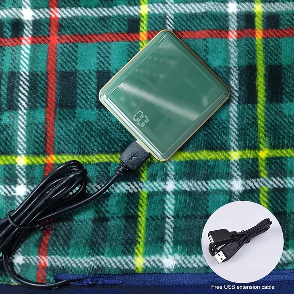 Heated Seat Cushion USB Power Bank Powered Seat Electric Heating Pad Cushion view 5