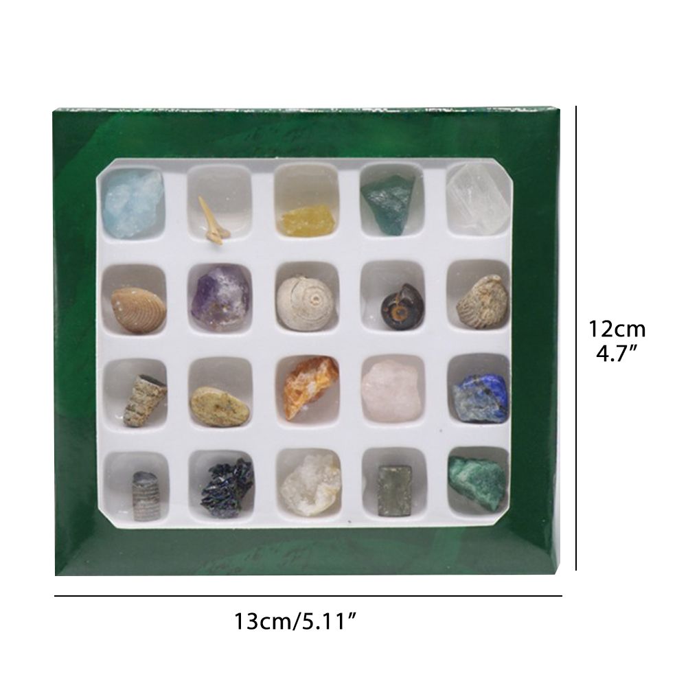 20 kinds of Mini Size Natural Crystal Agate Stone Rocks Minerals Fossils Kids view 6