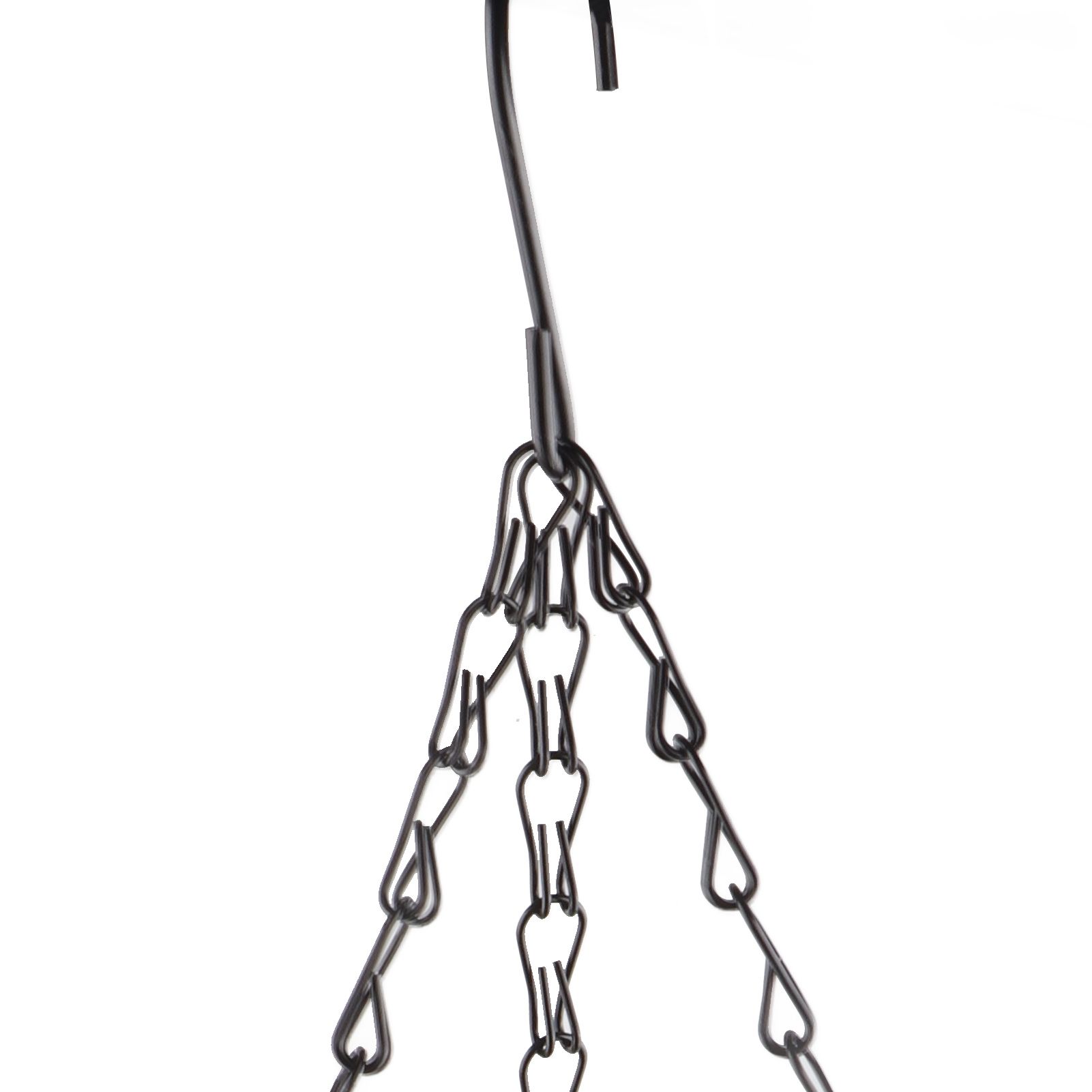 Artificial Christmas Hanging Basket Flocked with Mixed Decorations and White view 5