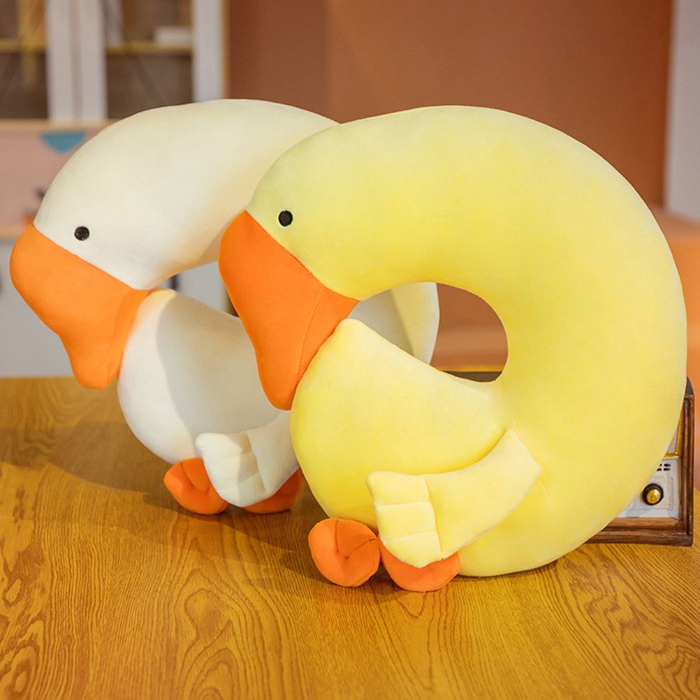 Japanese Anime Duck Plush Dolls Big Goose U Shaped Neck Pillow Cute Stuffed view 6