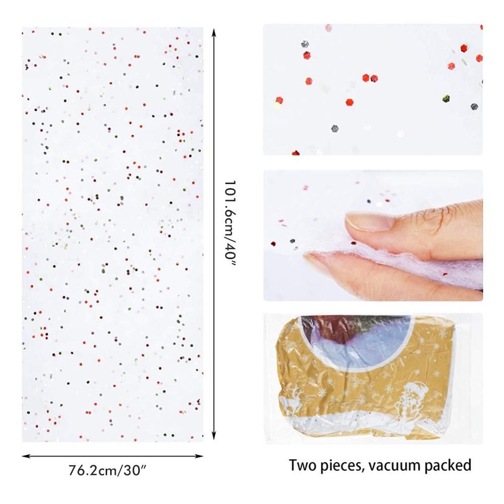 Christmas Artificial Snow Decoration Christmas Glitter Snow Blanket Christmas view 2