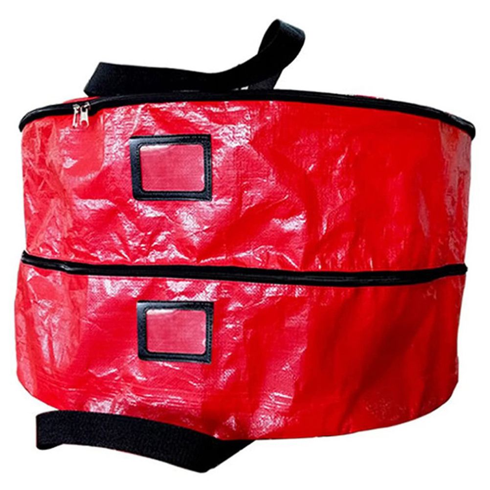 Double Layer Christmas Wreath Storage Bag Large Capacity Wreath Storage view 2