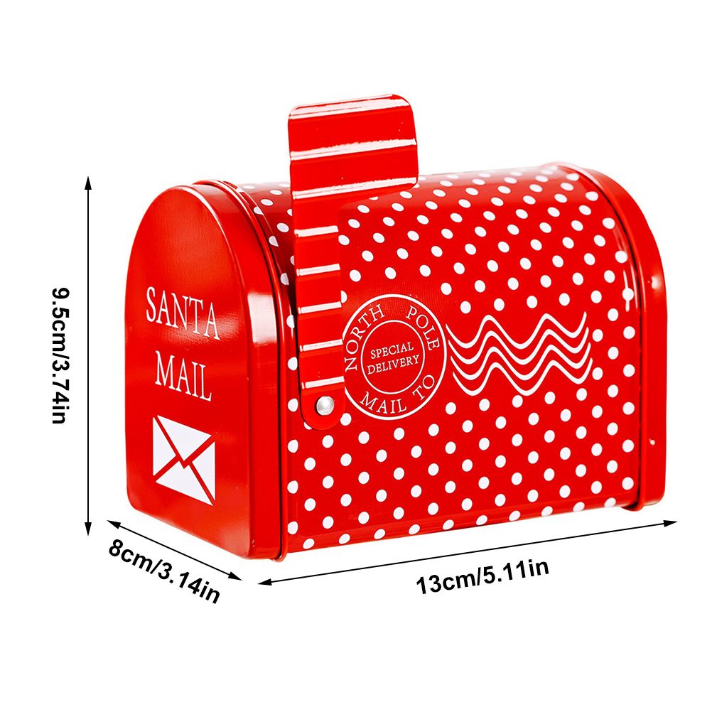 Christmas Mailbox Iron Box Children Iron Gift Box Envelope Box Christmas Home view 7