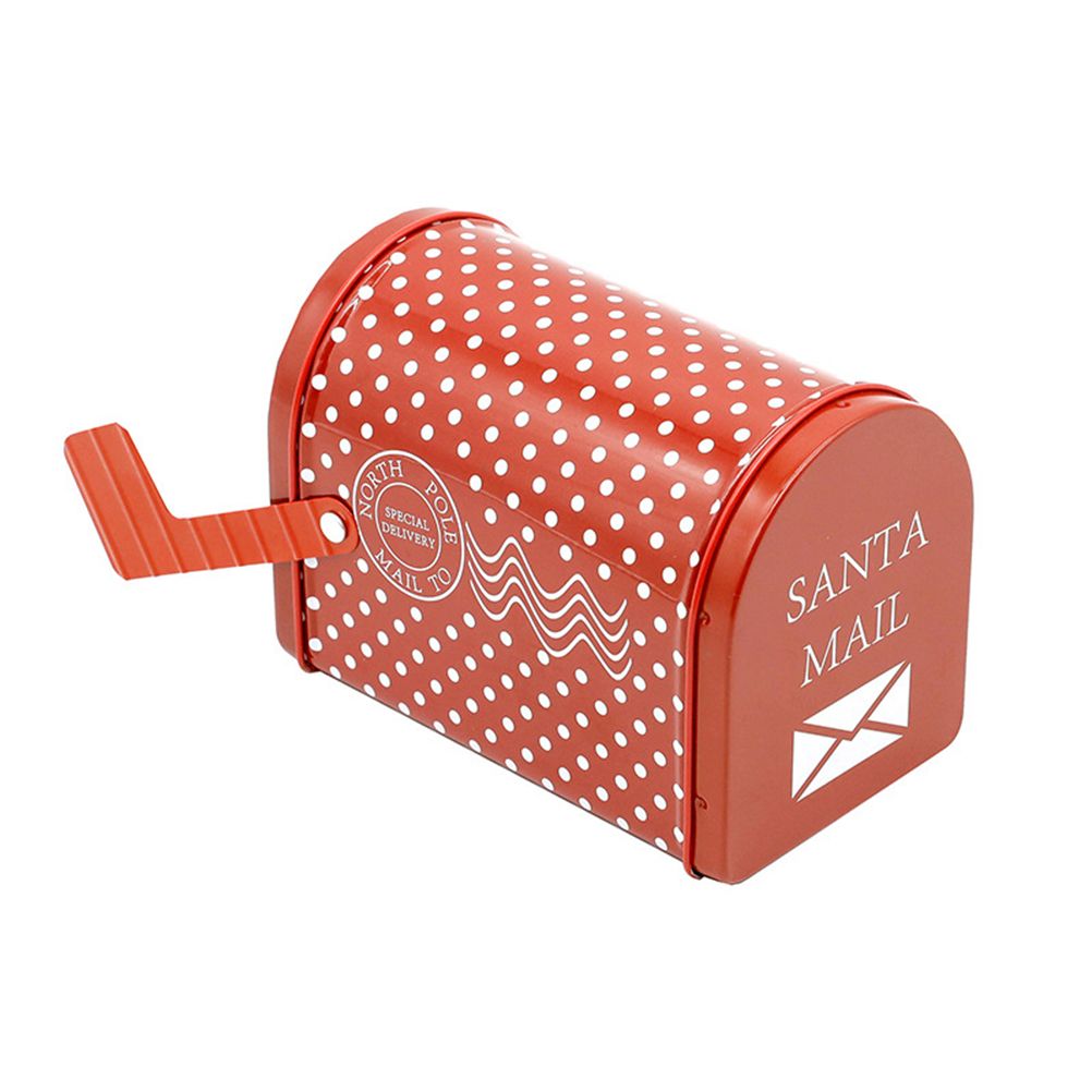 Christmas Mailbox Iron Box Children Iron Gift Box Envelope Box Christmas Home view 8