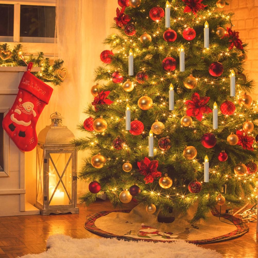 USB LED Candle Lamp Warm White LED Flameless Christmas Candle String Lights view 7