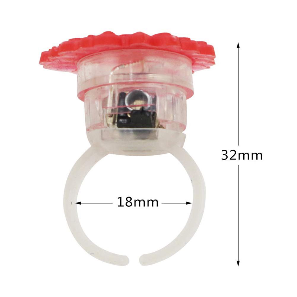 50Pcs Christmas LED Finger Lights Cute Cartoon LED Rings Party Favors for Kids view 3