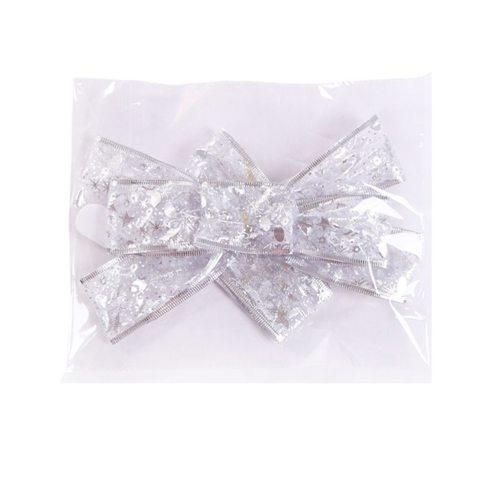Glowing Christmas Transparent Bow Hanging Pendant Light Up Bow Hanging view 3