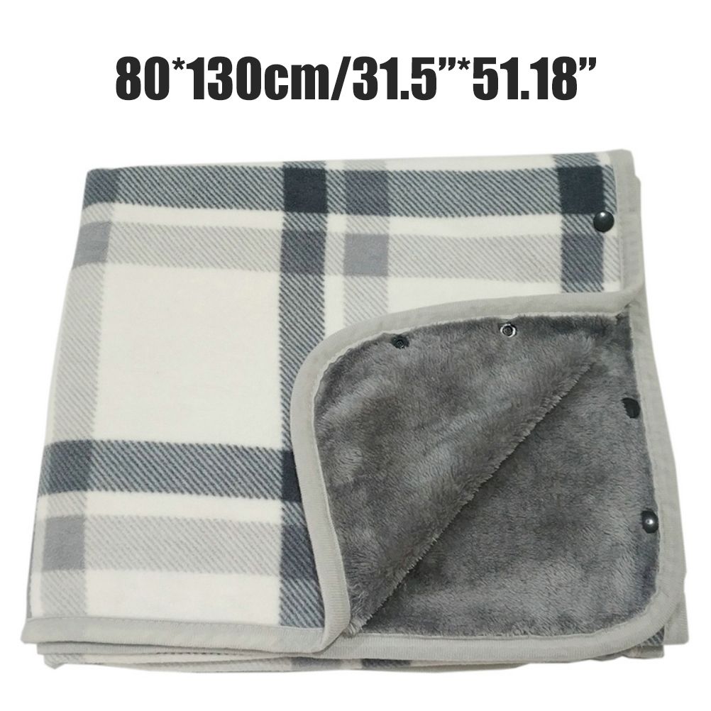 Multifunctional Heated Blanket Heating Warm Scarf Flannel Heating Cape Plush view 2