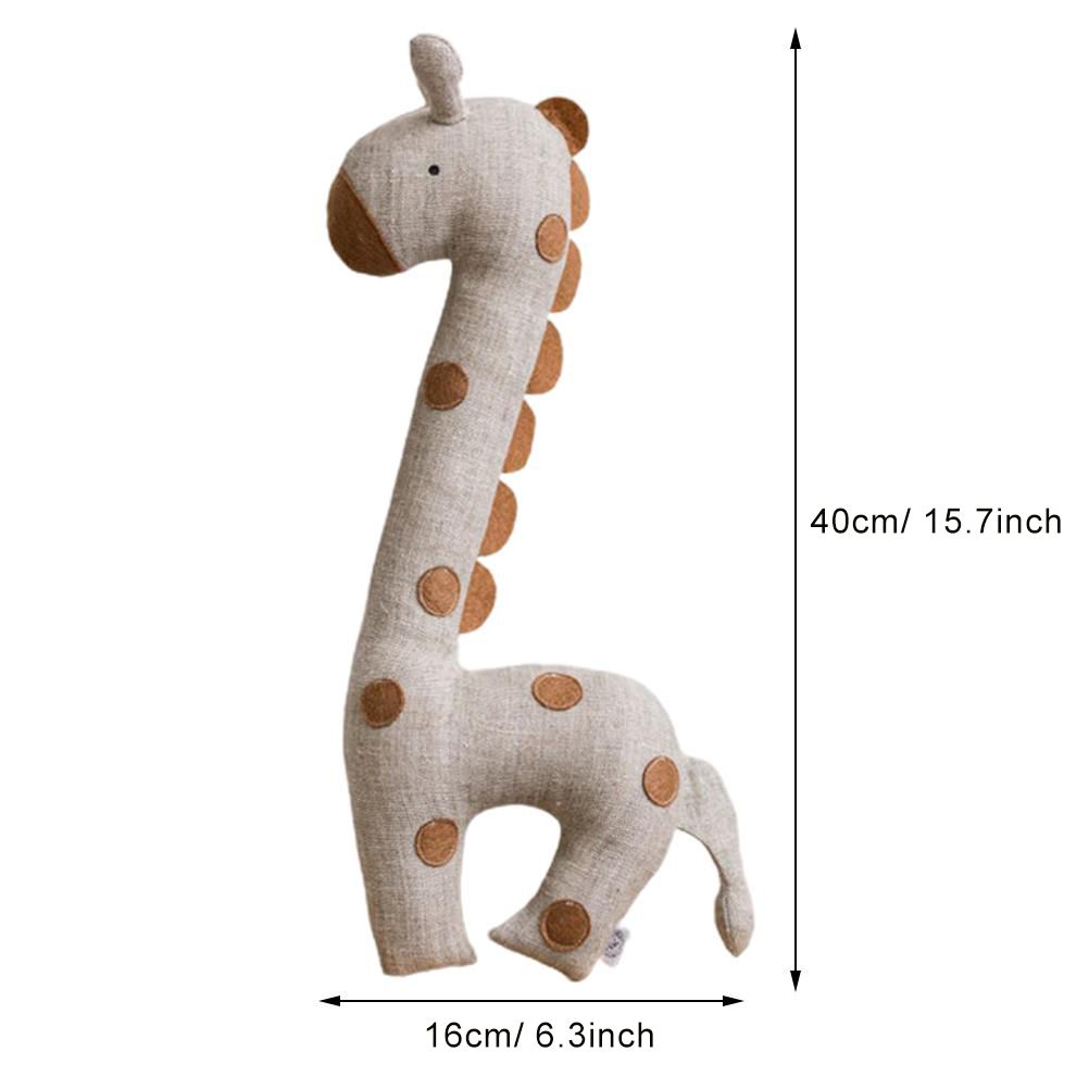 Cartoon Stuffed Plush Animal Pillow Cotton Goose Giraffe Rooster Plush Cushion view 2