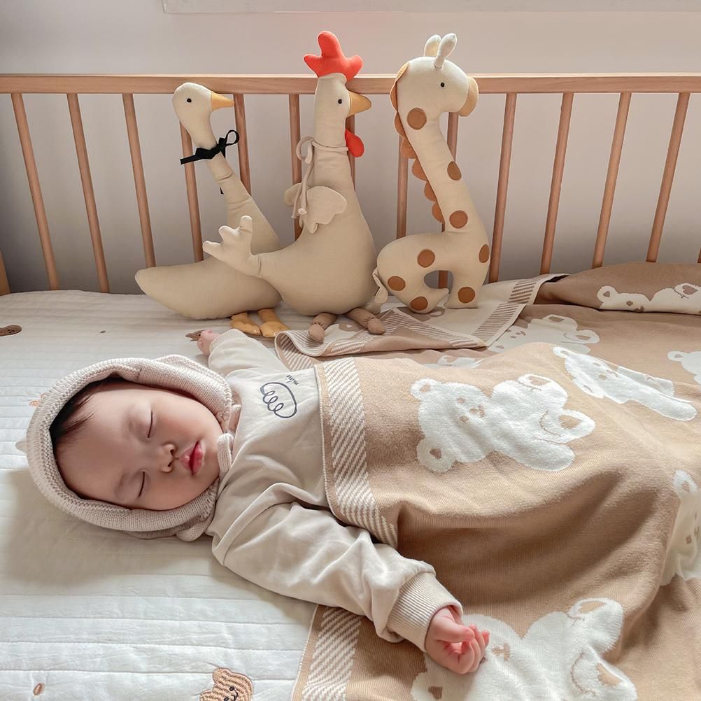 Cartoon Stuffed Plush Animal Pillow Cotton Goose Giraffe Rooster Plush Cushion view 7