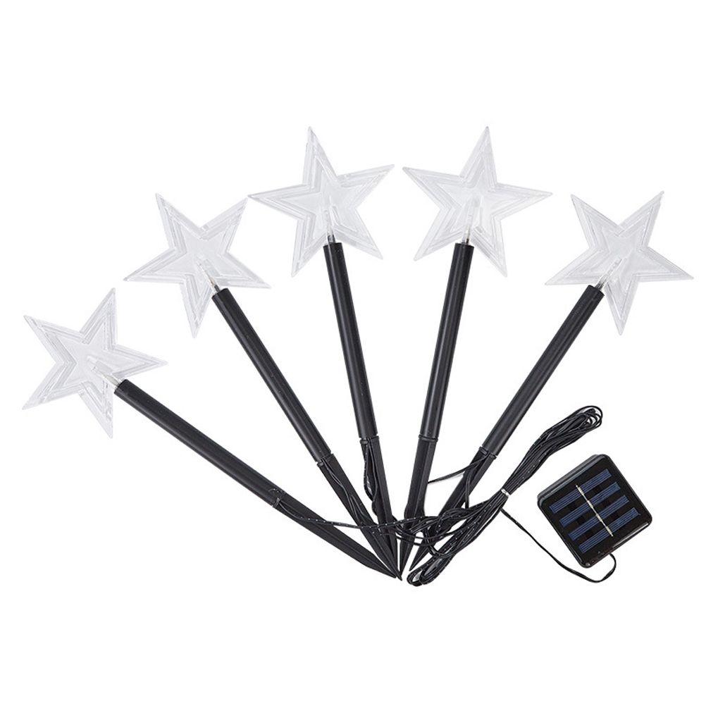 Solar Christmas Star Lights Outdoor Energy Saving Waterproof Solar Powered view 2