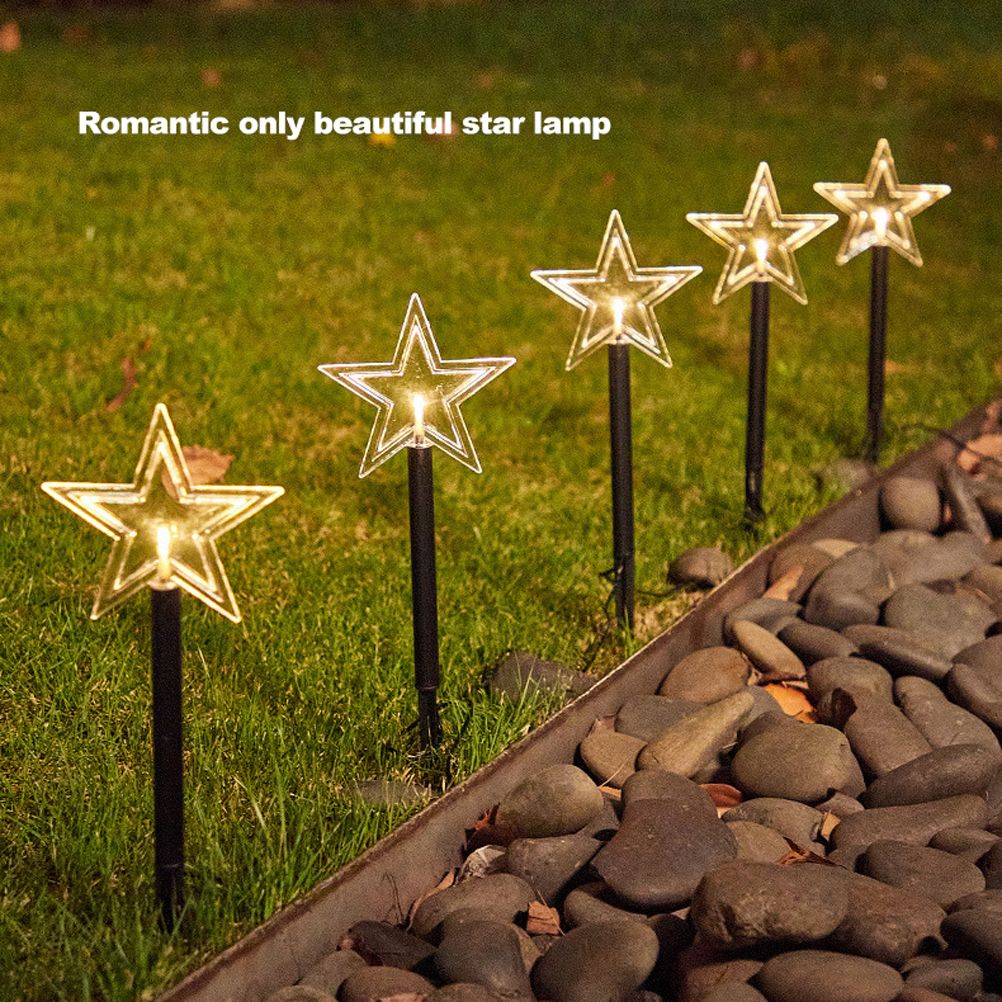 Solar Christmas Star Lights Outdoor Energy Saving Waterproof Solar Powered view 3