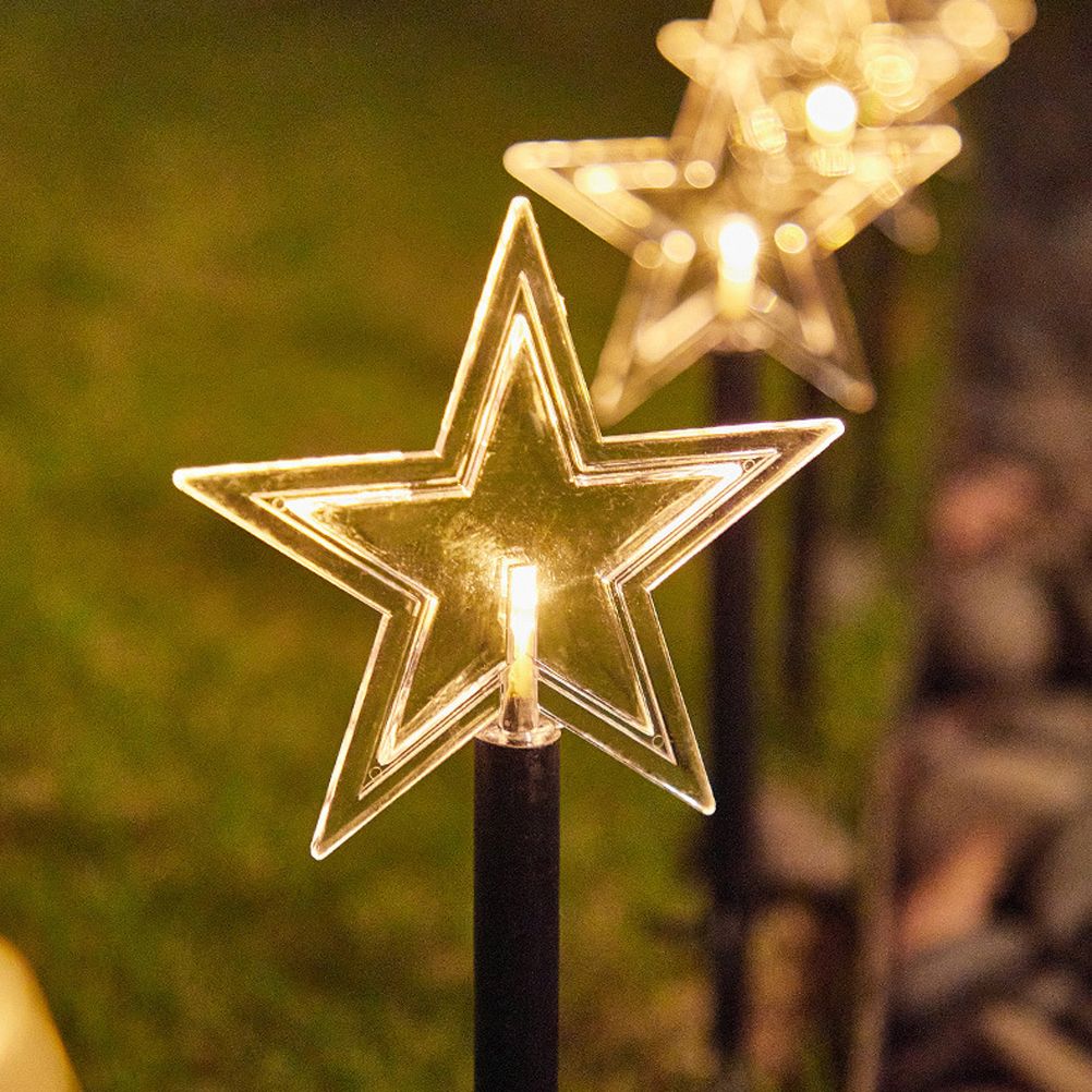 Solar Christmas Star Lights Outdoor Energy Saving Waterproof Solar Powered view 5
