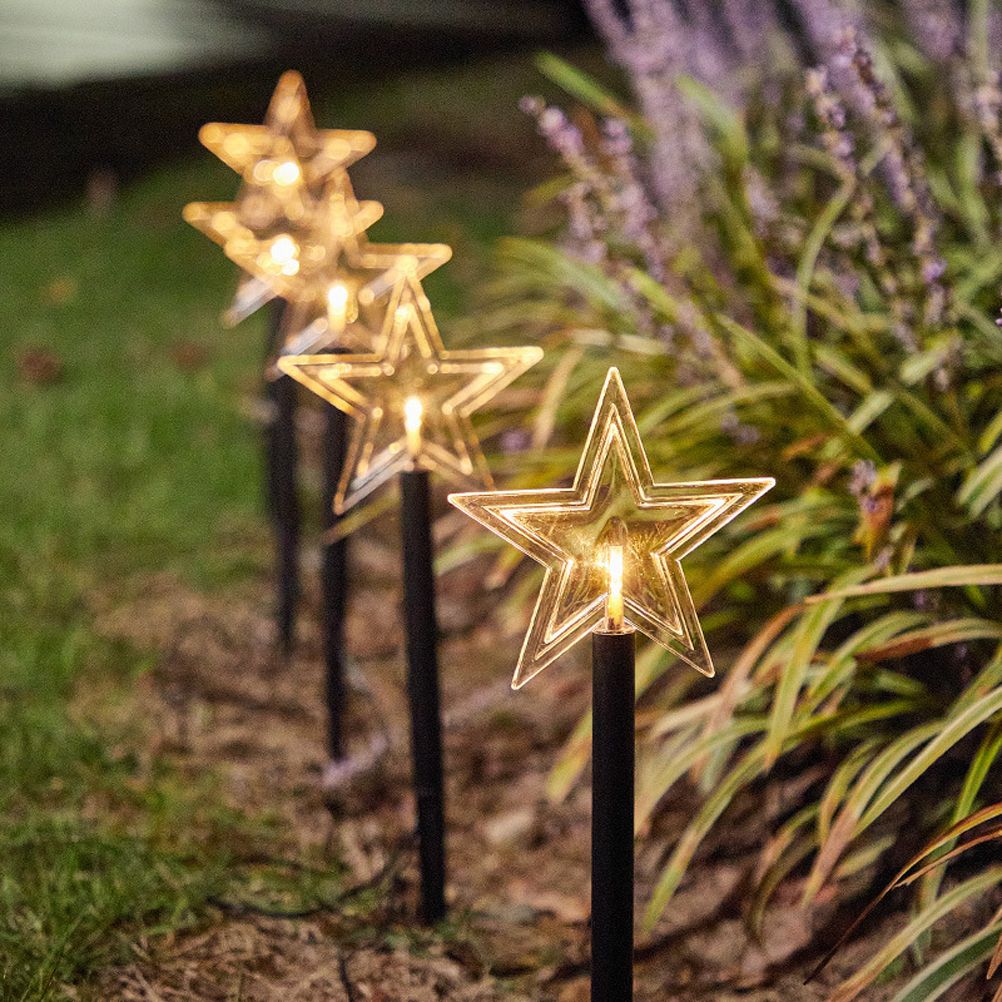 Solar Christmas Star Lights Outdoor Energy Saving Waterproof Solar Powered view 8