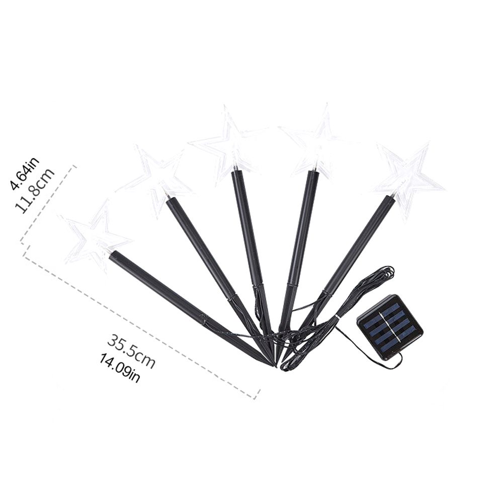 Solar Christmas Star Lights Outdoor Energy Saving Waterproof Solar Powered view 15