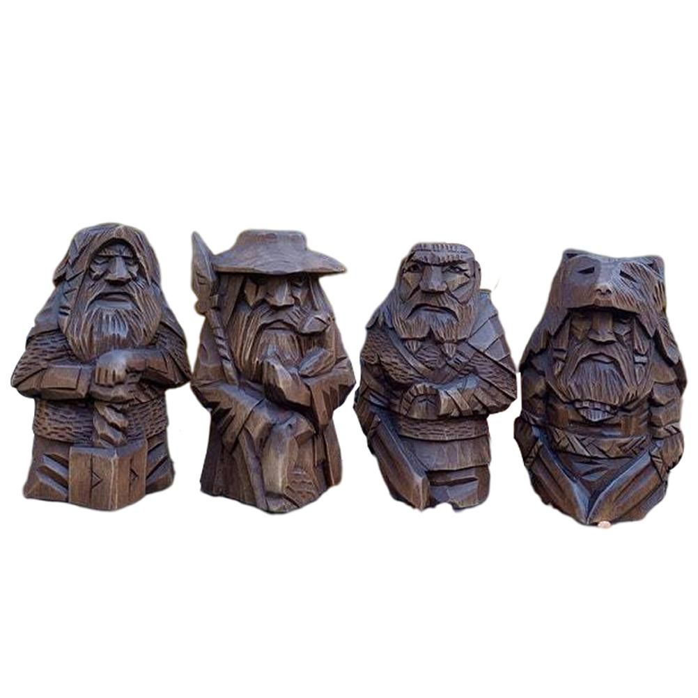 Odin Thor Resin Viking Statue Art Craft Ornaments for Home Outdoor Garden view 3