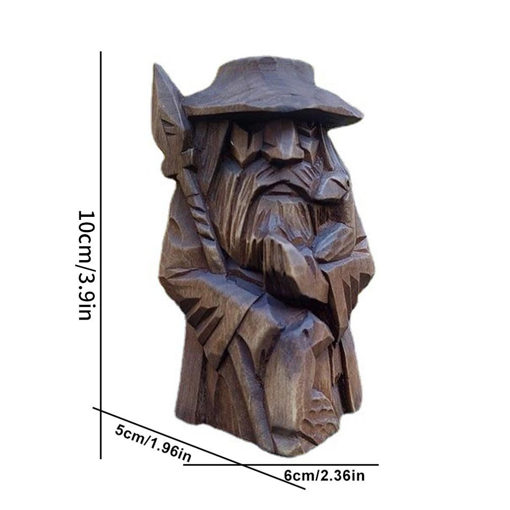 Odin Thor Resin Viking Statue Art Craft Ornaments for Home Outdoor Garden view 2