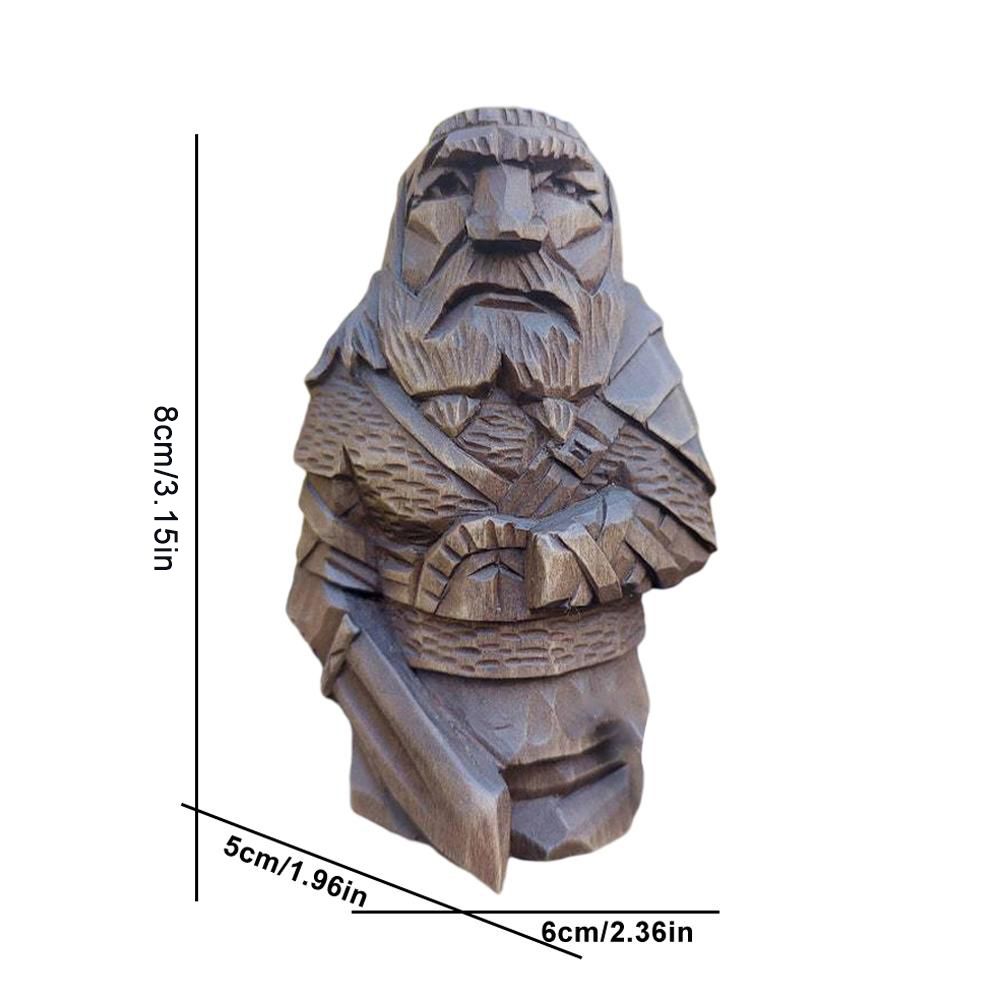 Odin Thor Resin Viking Statue Art Craft Ornaments for Home Outdoor Garden view 2