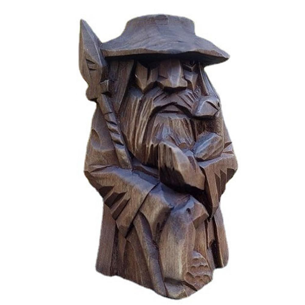 Odin Thor Resin Viking Statue Art Craft Ornaments for Home Outdoor Garden view 4