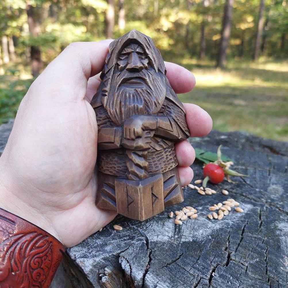 Odin Thor Resin Viking Statue Art Craft Ornaments for Home Outdoor Garden view 6