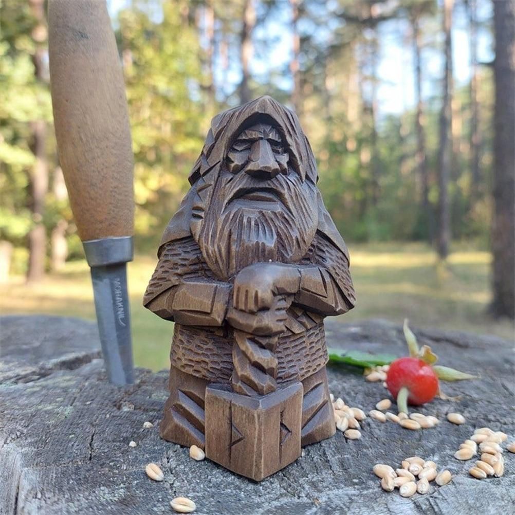 Odin Thor Resin Viking Statue Art Craft Ornaments for Home Outdoor Garden view 7