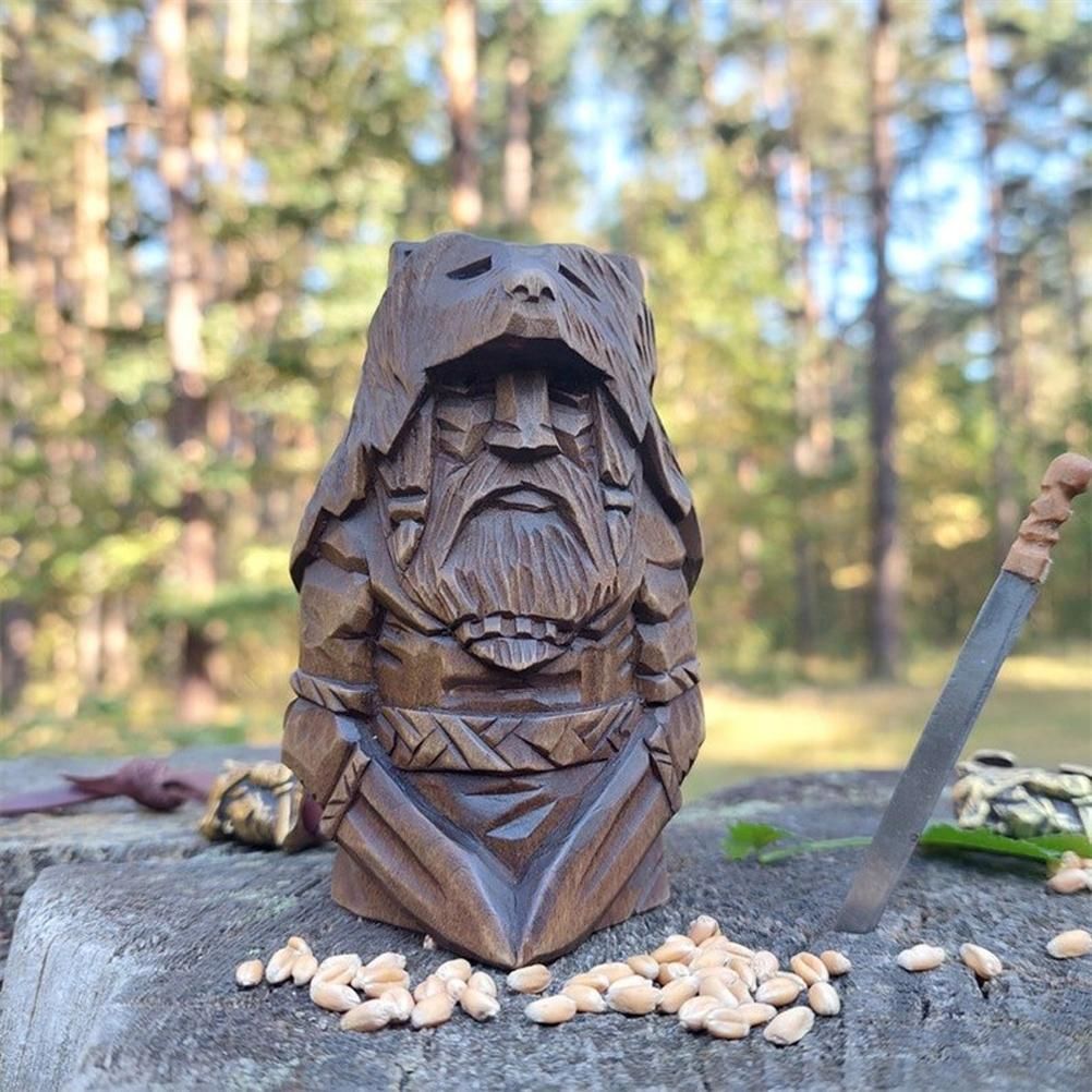 Odin Thor Resin Viking Statue Art Craft Ornaments for Home Outdoor Garden view 10
