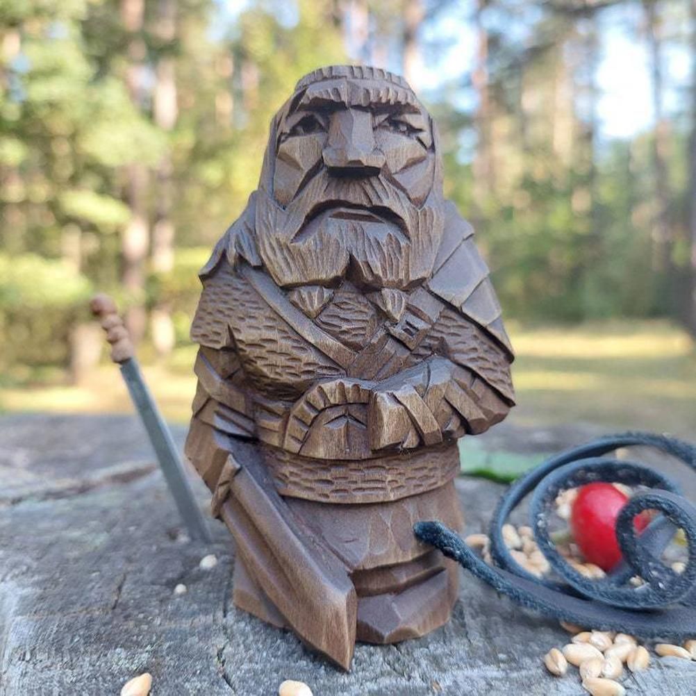 Odin Thor Resin Viking Statue Art Craft Ornaments for Home Outdoor Garden view 11