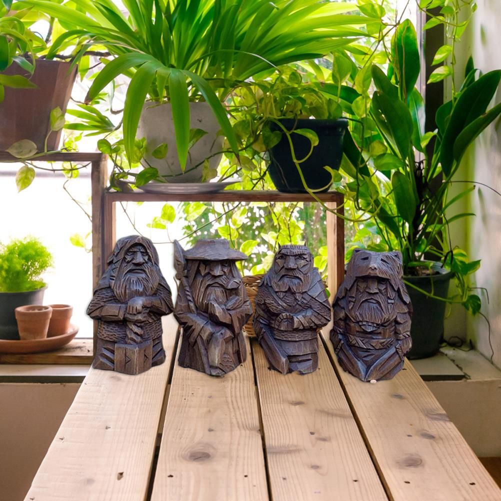 Odin Thor Resin Viking Statue Art Craft Ornaments for Home Outdoor Garden view 15