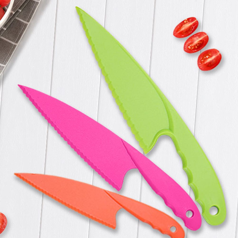 8Pcs / Set Kid Plastic Kitchen Cutter Set Children Safe Cooking Chef Nylon view 5