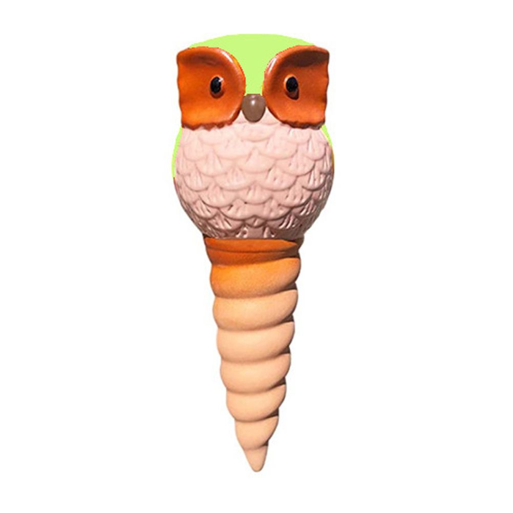 6Pcs Owl Plant Irrigation Automatic Watering Stakes Terracotta Spiral Devices view 9